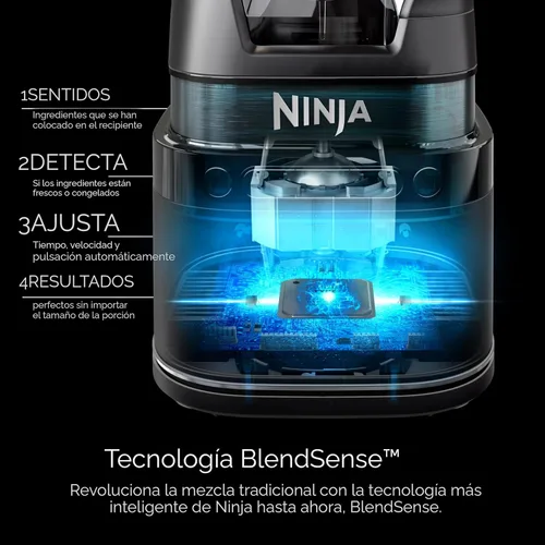Miniatura 3 de Ninja TB201 Detect Power Blender Pro, tecnología BlendSense, para batidos, batidos y más, 1800 vatios de pico, 72 onzas, jarra, licuadora, negro