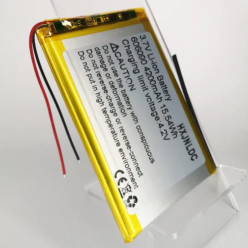 Miniatura 6 de DC 3.7V 4200mah 606090 Batería de repuesto de polímero de litio recargable para productos electrónicos DIY 3.7-5V con reemplazo de batería de 2