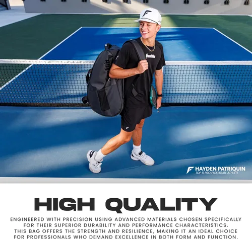 Miniatura 2 de Franklin Sports Pro Series Bag II - Bolsa de lona y mochila - Bolsa profesional de pickleball para remos, pelotas y más accesorios - Bolsillo