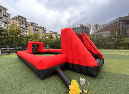 Miniatura 4 de Campo de fútbol inflable para exteriores de 40 x 20 pies, cancha de fútbol y fútbol inflable para juegos escolares, juegos familiares