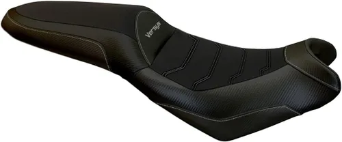 Miniatura 12 de Funda de asiento compatible con Kawasaki Versys 650 (07-21) Elba Total Black Comfort System