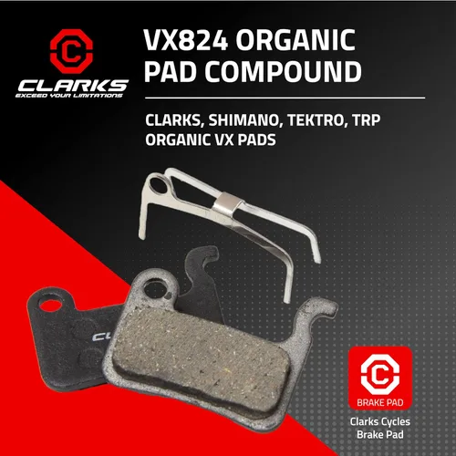 Miniatura 2 de Clarks Cycle Systems Disc Brake Pads, Compatible with Clark CMD-24E, Shimano XTR, XT, SLX, Deore XT