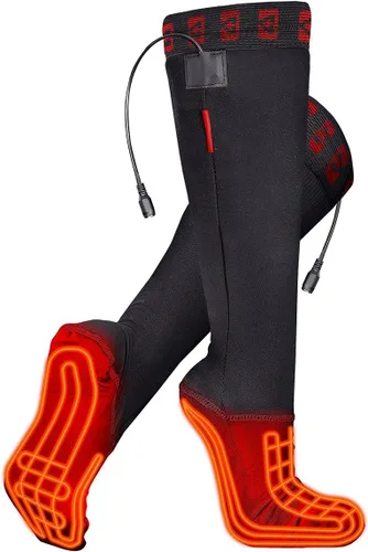 Miniatura 3 de Gerbing Calcetines de motocicleta con calefacción de batería de 12 V, unisex, calefacción de microalambre patentada para deportes de potencia, motos