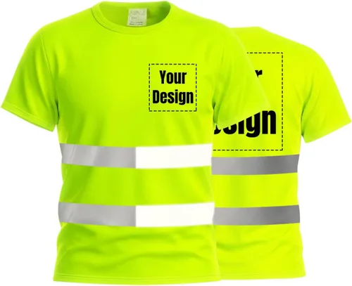 Miniatura 28 de Camisetas reflectantes de seguridad de alta visibilidad personalizan su logotipo