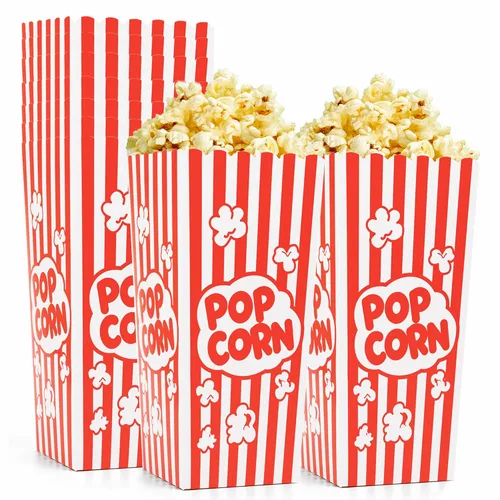 Miniatura 7 de Homrelaxy 24 piezas Cajas de palomitas de maíz, contenedores de gran capacidad para máquina de palomitas de maíz, noche de película, cine, carnaval