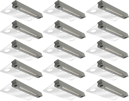 Miniatura 10 de GKOLED Luz Hardscape, luces de pared de pavimentadora, iluminación de paso de 6.8 pulgadas, chips LED integrados de 4 W 2700 K, carcasa de aluminio