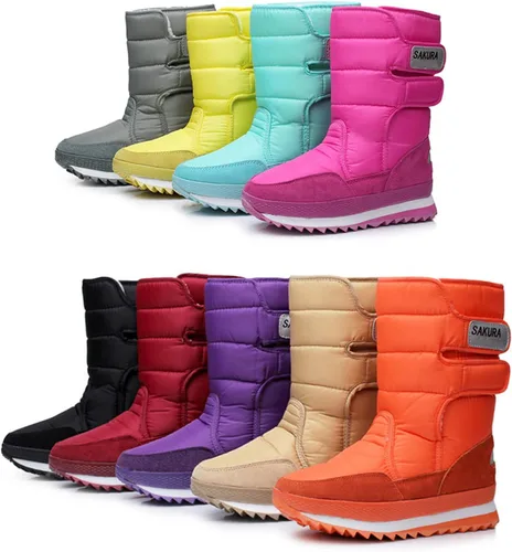 Miniatura 2 de DADAWEN - Botas de nieve impermeables para mujer