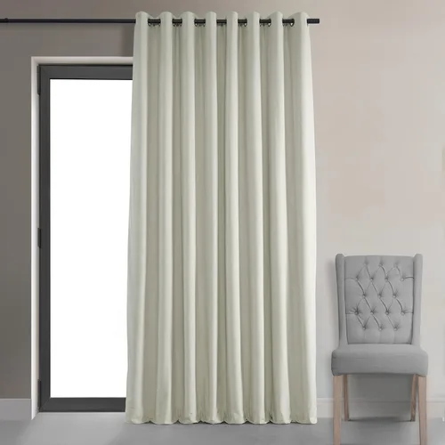 Miniatura 2 de HPD Half Price Drapes Cortinas opacas de terciopelo extra anchas con ojales, 120 pulgadas de largo, bloqueo de calor y luz completa, para dormitorio