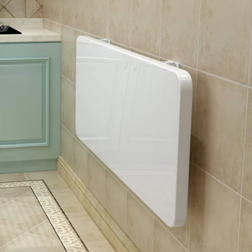 Miniatura 4 de Mesa de comedor plegable para cocina montada en la pared, mesa de comedor multifuncional flotante, banco de trabajo, 39 tamaños, carga de 220