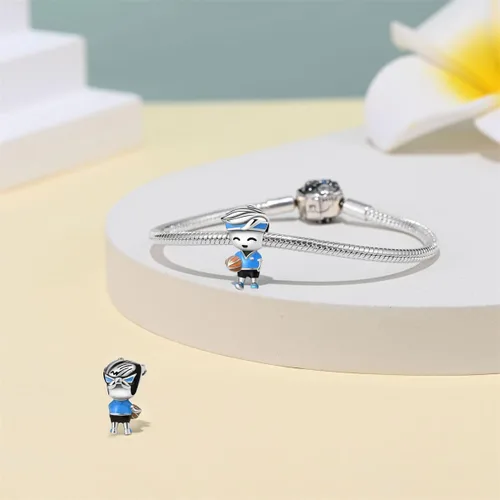 Miniatura 54 de LNQOBU Happy Life - Colgante para pulseras de abalorios, plata de ley 925 para mujer (con un espaciador de cuentas)
