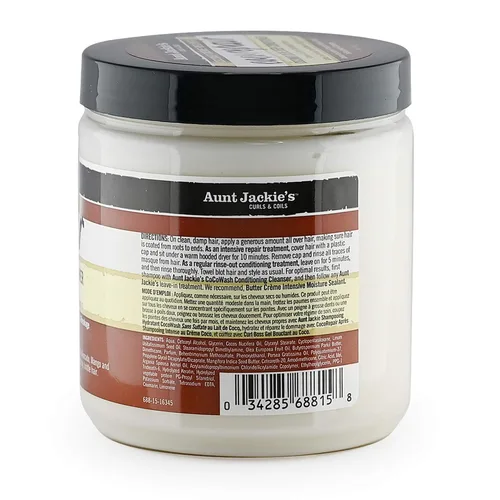 Miniatura 2 de Aunt Jackie's Recetas de crema de coco acondicionador reparador de coco para cabello profundo, proporciona nutrición, detiene el daño, la rotura