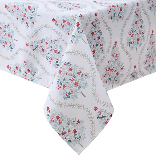 Miniatura 16 de Laura Ashley Mantel decorativo, resistente a las arrugas y a las manchas, repelente al agua a prueba de derrames, tela de poliéster lavable de fácil