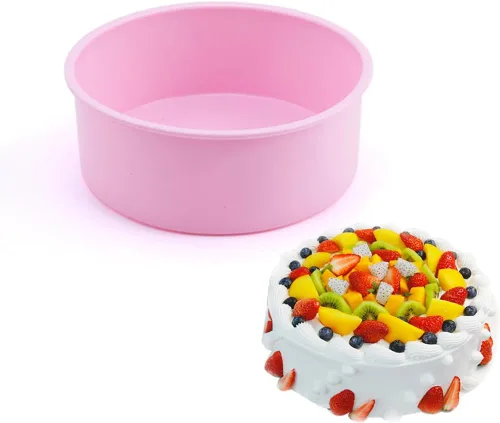 Miniatura 8 de SKYPRO Juegos de moldes de silicona para hornear, moldes redondos de silicona antiadherentes para pasteles en capas, pasteles de queso y pasteles