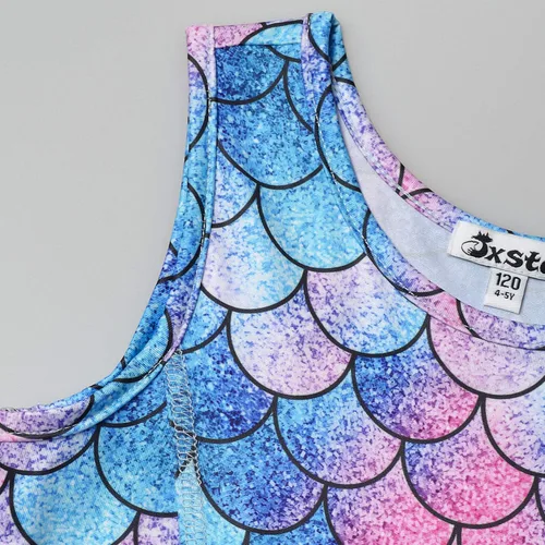 Miniatura 22 de Jxstar Vestidos de flores a juego para niñas y muñecas, sin mangas, verano, 18 pulgadas, ropa para muñecas