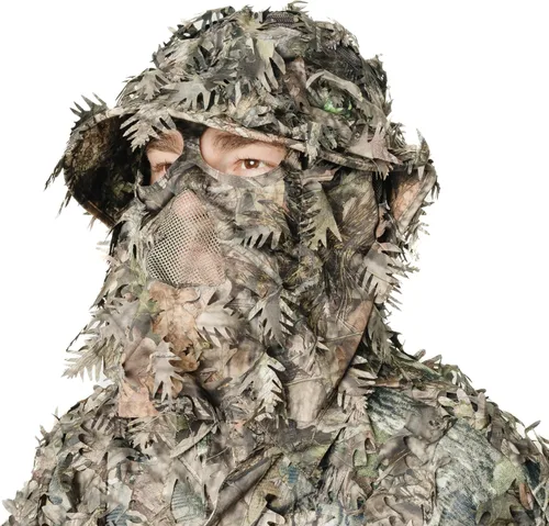 Miniatura 3 de QuikCamo Realtree & Mossy Oak 3D Leafy Camo - Sombrero de cubo para hombres, ciervos, patos y pavos (totalmente ajustable OSFM)