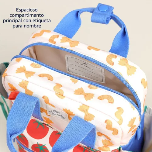 Miniatura 5 de Itzy Ritzy Mochila para niños pequeños – Bolsa de guardería – Cuenta con correas ajustables para el hombro, 2 bolsillos laterales e interior Pasta.