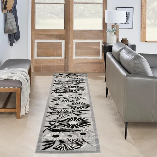 Miniatura 28 de Nourison Home Aloha - Alfombra beige de 2 pies 3 pulgadas x 12 pies, fácil de limpiar, no se desprende, para dormitorio, sala de estar, comedor