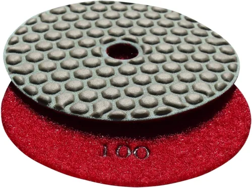Miniatura 6 de Almohadilla de pulido seca del diamante 4" arena 50 para el pulido concreto del mármol de cristal de piedra