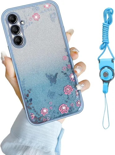 Miniatura 44 de Funda para Note 10, Galaxy Note 10 para mujer, cambio gradual con purpurina, cristal suave, TPU elegante, mariposa, floral, corazón, transparente