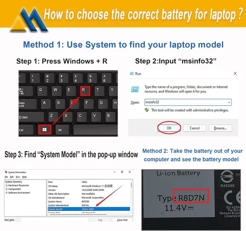 Miniatura 6 de R8D7N - Batería para portátil compatible con Dell Precision 3540 M3550 Latitude 5400 5410 5500 5510 Inspiron 7590/7591/7791 Series Notebook 2 en 1