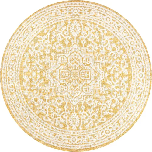 Miniatura 125 de Eyely BMS101D-28 - Alfombra de pasillo con textura de medallón de Santa Mónica Slesi, para interiores y exteriores, estilo costero, bohemio, Gris