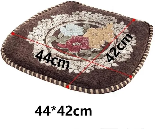 Miniatura 5 de EORNOW Juego de cojines para silla de comedor con lazos, juego de 1/2/4, almohadillas antideslizantes para silla de comedor con funda extraíble