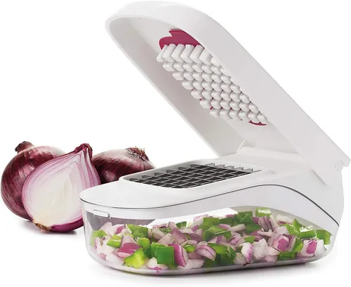 Miniatura 2 de Picador de verduras con contenedor, máquina trituradora de alimentos de queso de frutas, cebolla, patata, zanahoria, col, cortador de verduras, sin
