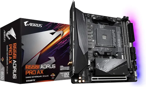 Miniatura 5 de Cooler Master NR200P MAX SFF - Funda Mini-ITX de factor de forma pequeño y GIGABYTE B550I AORUS PRO AX, AM4 AMD/B550/Mini-Itx/Dual M.2/SATA