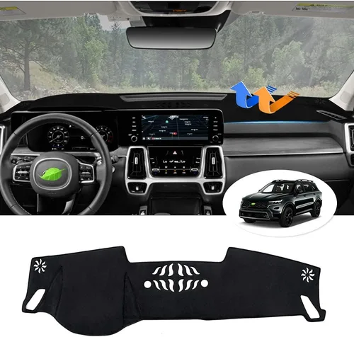 Miniatura 12 de Autorder Cubierta de salpicadero para Hyundai Sonata 2006 2007 2008 Accesorios Cubierta de tablero Actualización de franela Dash Mat Parasol