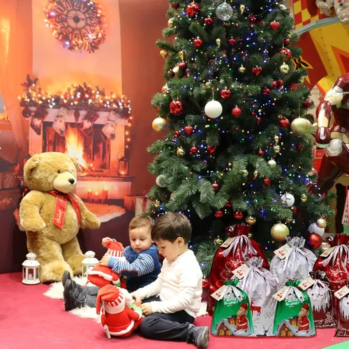 Miniatura 7 de Bolsas de regalo de Navidad con cordón, 20 bolsas de Navidad de varios tamaños para regalos, bolsas de plástico a granel, bolsas de regalo