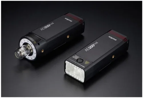 Miniatura 7 de Godox AD200 PRO II TTL Kit de flash de bolsillo con cabezales de flash H200J II y H200 II, pantalla a color y lámpara de modelado LED