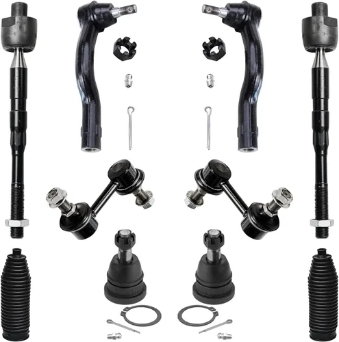 Miniatura 138 de Detroit Axle – Kit de suspensión delantera para Hyundai 2013-2018 Santa Fe 2 enlaces de barra de estabilizador 4 varillas de amarre interiores