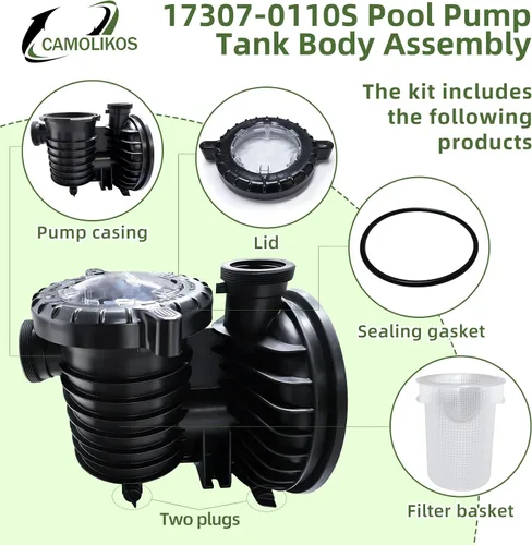 Miniatura 4 de 17307-0110S Conjunto de cuerpo de tanque de bomba de piscina se adapta a Pentair Sta-Rite IntelliPro VS 3050 Bombas Serie Max-E-Pro Conjunto