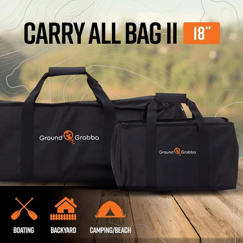 Miniatura 3 de GROUNDGRABBA Carry All Bag ll Bolsa de 18 pulgadas diseñada para estacas y accesorios de tienda de campaña