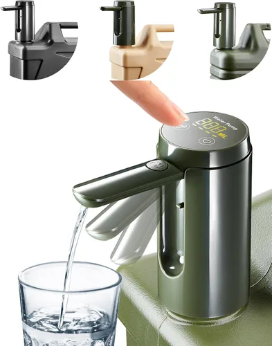 Miniatura 7 de UPWOIGH Bomba de agua automática para jarra de agua cuadrada de campamento, ajuste de bloqueo de rosca de 1.97 pulgadas (1.969 in), solo rosca Negro