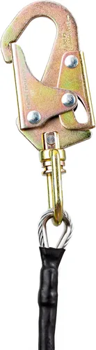 Miniatura 5 de Kit de línea de acero de 1/2 "x 8' para árboles trepadores Cordón ajustable con núcleo de acero para escalada de árboles, arnés de cordón Flipline