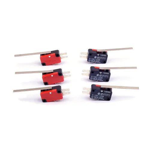 Miniatura 5 de 6 piezas V-153-1C25 Micro interruptor de límite largo recto bisagra palanca brazo SPDT Snap Action LOT para Arduino (paquete de 6) CYT1068