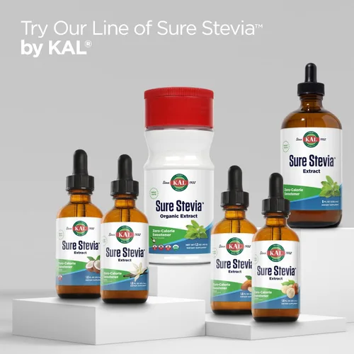 Miniatura 7 de KAL Sure - Extracto de stevia en polvo, bajo en carbohidratos, edulcorante de stevia a base de plantas, gran sabor, cero calorías, cero azúcar, bajo