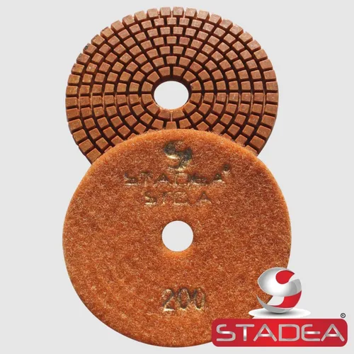 Miniatura 23 de Grit 50 4" Diamond Pulir Pads Premium Grado Mojado Flexible 3 MM Alto