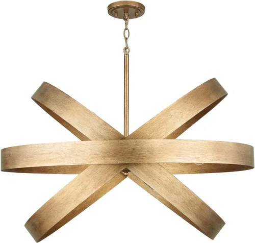 Miniatura 5 de Capital Lighting 439061ML Jude - Colgante geométrico moderno de metal llamativo, 6 luces, 360 vatios totales, 16 pulgadas de alto x 32 pulgadas