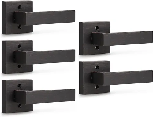Miniatura 67 de KNOBWELL - Juego de cerradura con 1 picaporte resistente para puertas de una cara, ideal para puertas interiores reversibles, 0.93 libras