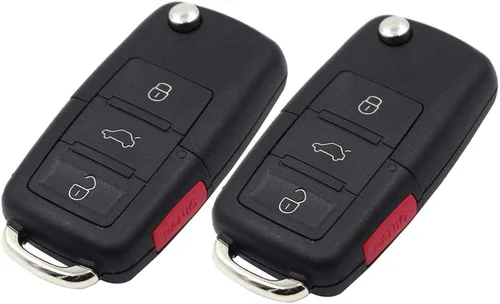 Miniatura 7 de 4 botones de repuesto para llave de coche con mando a distancia para VW Jetta Passat Golf Beetle Conejo GTI CC EOS llavero