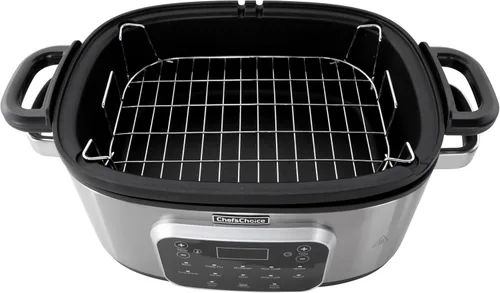 Miniatura 5 de Chef'sChoice Multicooker, recipiente antiadherente multiusos de gran capacidad de 6 cuartos y control de temperatura variable con mantener el calor