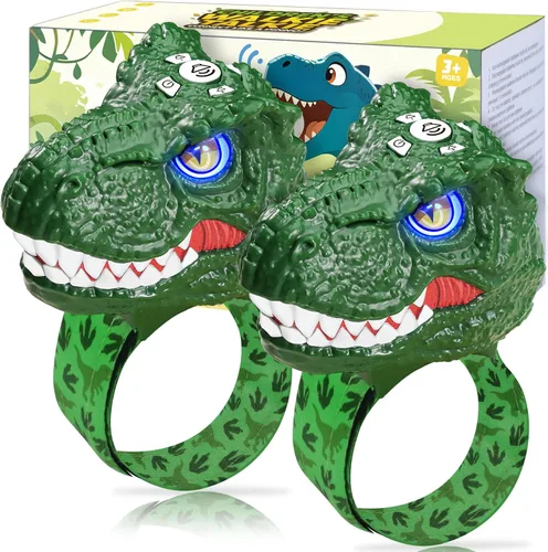 Miniatura 12 de Vvinca Walkie Talkies de dinosaurio para niños, paquete de 2 – Juguetes de juguete al aire libre para niños de 3 a 12 años, 1000 pies de largo