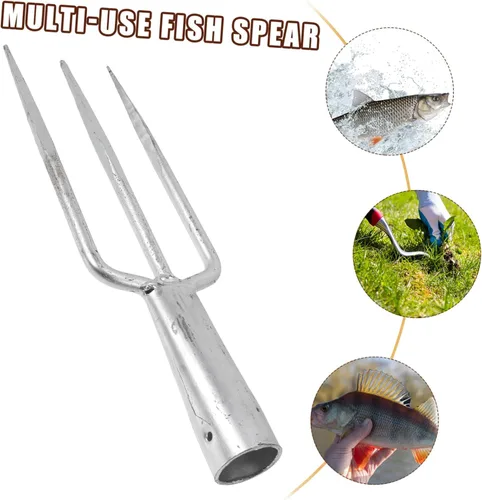 Miniatura 6 de Outanaya Herramienta de pesca de hierro Tenedor multiusos para pesca Jardinería Durable para deshierbar Diseño compacto