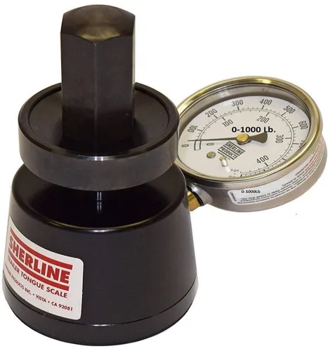 Sherline Escala hidráulica de peso de lengua LM-1000 DISPLAYS Ambos 0-1000lb y 0.0-1,014.1 lbs. Muy estable