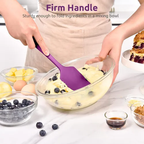 Miniatura 5 de Espátula grande de silicona resistente al calor: U-Taste 600ºF de alto calor, flexible, 11.38 pulgadas, mezcla de silicona, agitación, cocción