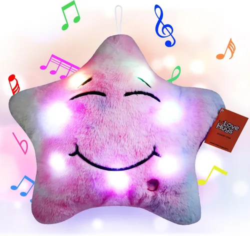 LoveHugs - Juguetes musicales de estrella con luz para recién nacidos con autismo - Juguetes sensoriales Twinkle Twinkle Little Star para niños