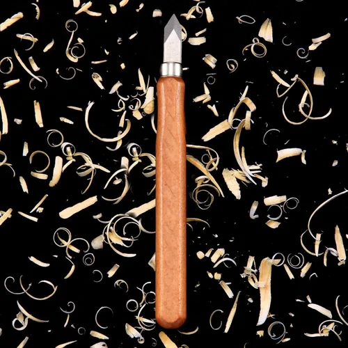 Miniatura 6 de Mudder Cuchillo de marcado para carpintería, cuchillo de marcado de hoja fina, doble bisel de doble bisel, cortador de golpe endurecido de acero