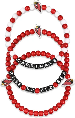 Miniatura 16 de FOCO NFL unisex-adult NFL Team Logo Officially Licensed 3-Pack Beaded Friendship Bracelets Cuentas